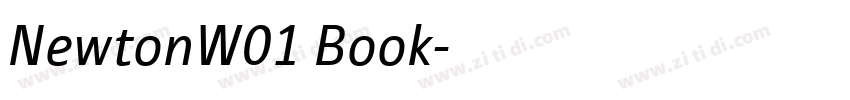 NewtonW01 Book字体转换